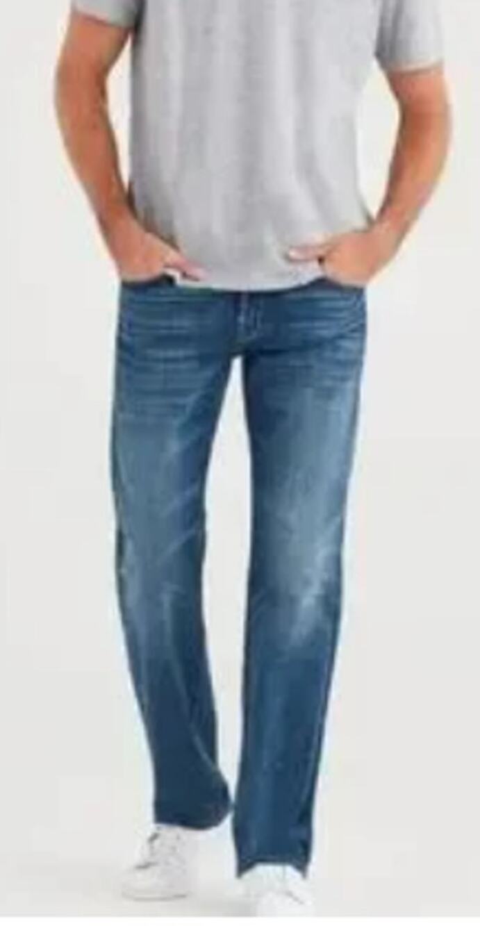 7 For All Mankind Men's Relaxed Distressed Jeans Size 36x29